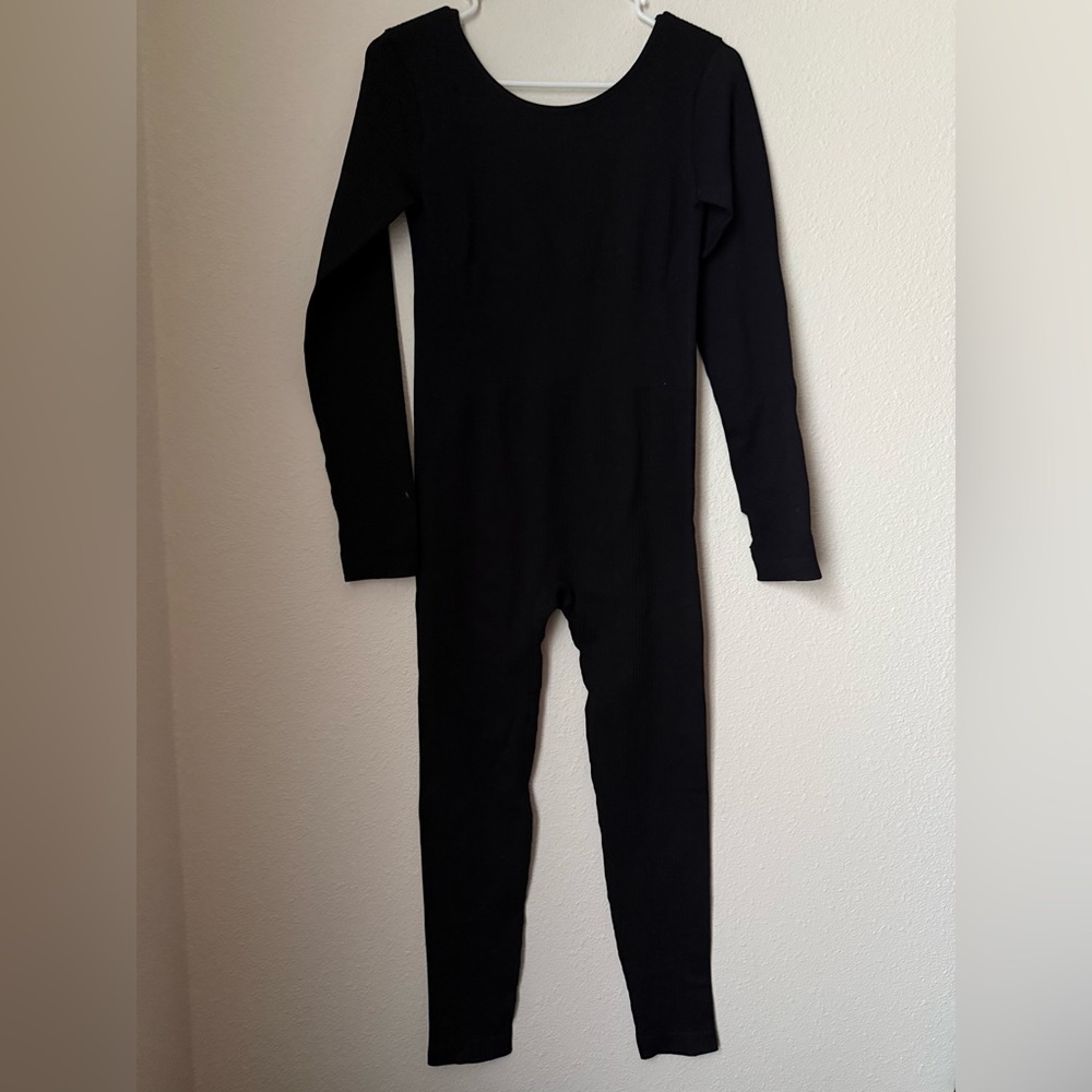 Baleaf Black Ribbed Jumpsuit